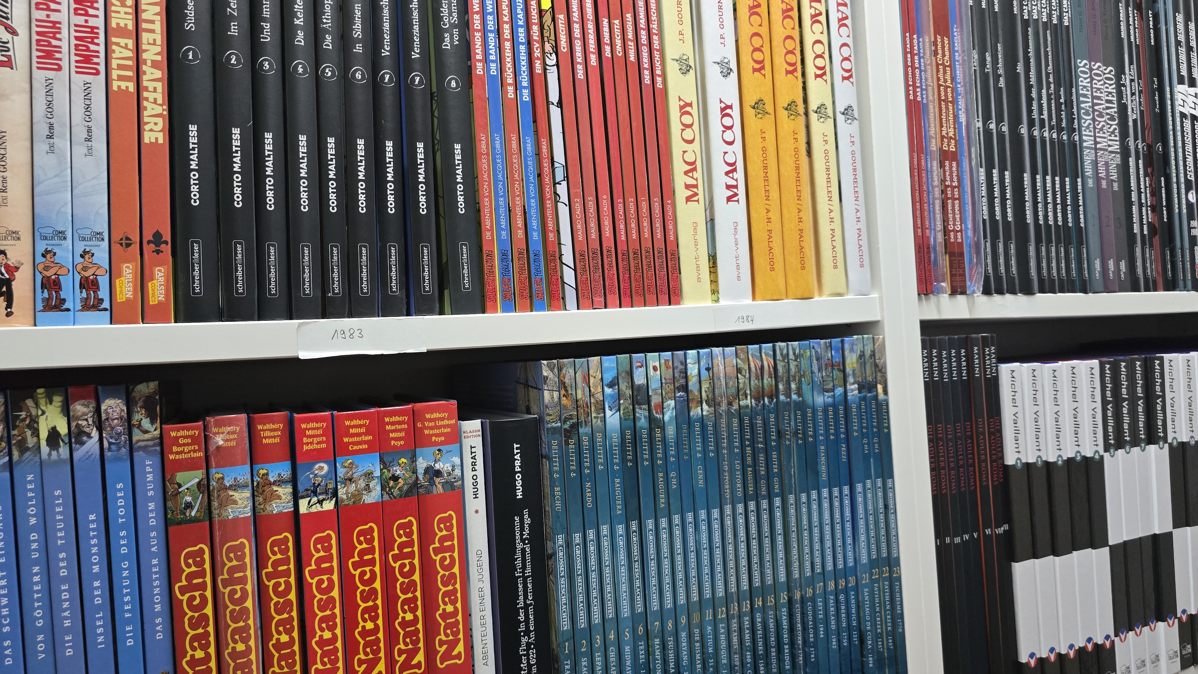 Comic-Abteilung im Antiquariat Bernhardt in Kassel